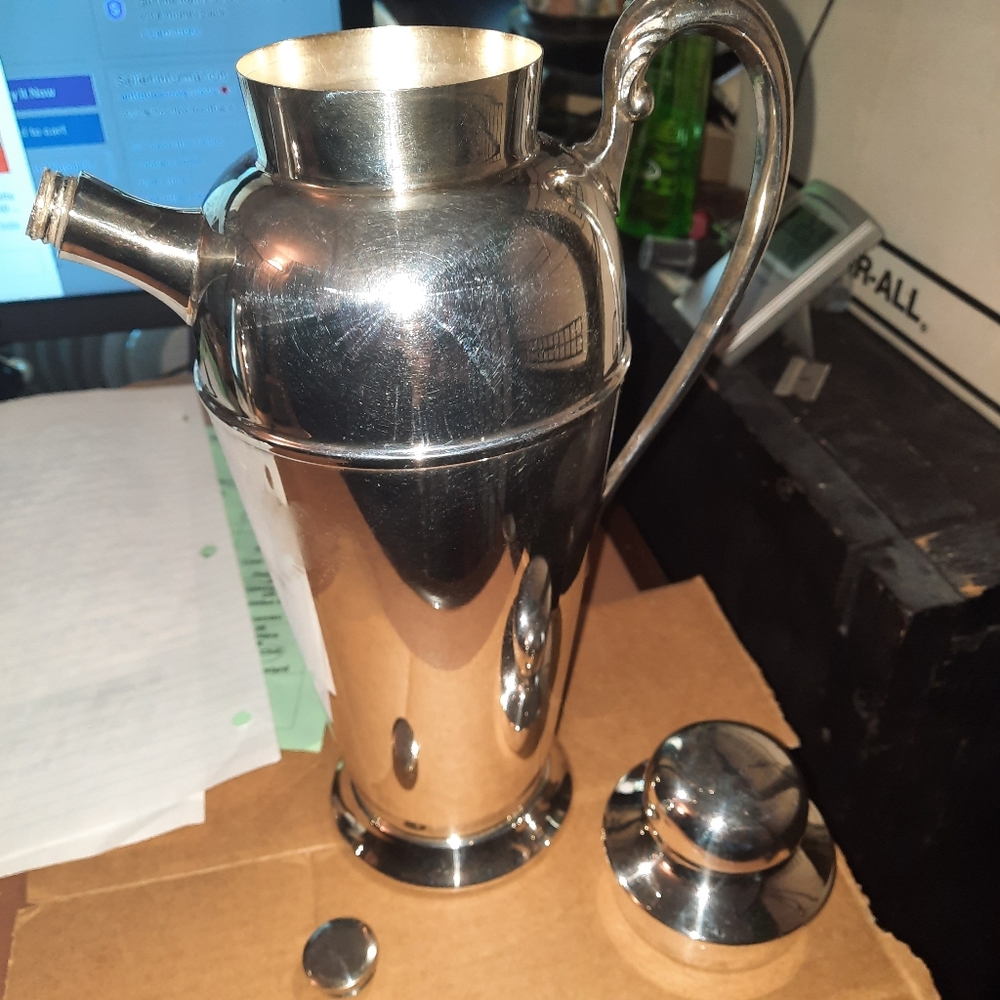 Victorian Plate 1930's Martini Shaker
